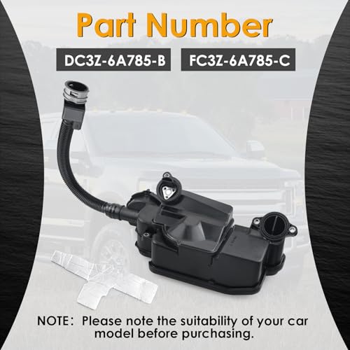 DC3Z6A785C Oil Separator Assembly Compatible with 2011-2016 Ford F250 F350 F450 F550 Super Duty 6.7L V8 Powerstroke Diesel PCV CCV Vent Valve Engine Crankcase - Thumbnail 2