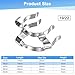 M METERXITY 5-Pack Lab Joint Clip, for 19/22 Glass Standard Ground Glass Joint Stainless Steel Lab Glassware Clamps for Laboratories/Home DIY/Industrial Repairs Conical Interface Clip