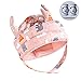 Bebamour Baby Head Guard Baby Sit Me Up Baby Head Guard Toddler Baby Walking Head Guard Almohadillas de seguridad, cojín infantil ajustable Casco para andadores(Pink with Bear Knee Pads)