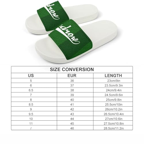 Custom Sports Slides Personalized Slippers - Baseball Sandals Quick Drying Softball Slippers Indoor Outdoor,Gifts for Men Youth Boy (White,Style 27)2