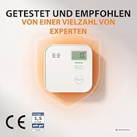 Smartwares CO-Melder - 10-Jahres-Batterie - 10 Jahre Lebensdauer - LED-Bildschirm & Anzeige - Testknopf - FGA-13091 – Ansicht 3