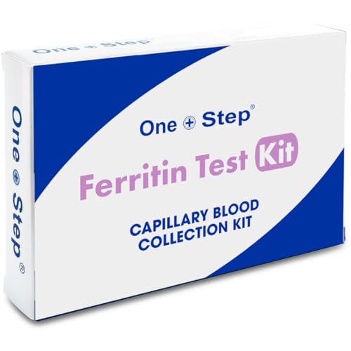 One Step Ferritin Blood Test Kit – At-Home Iron Deficiency Testing with Easy Sample Collection and Prepaid Return