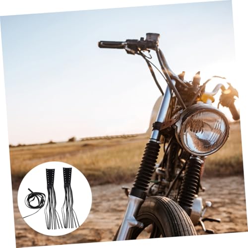 Couvre-leviers pour moto franges et pompons décoratifs guidon