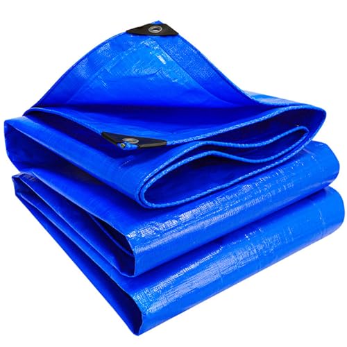 Toldo Impermeable Reforzado 1x1m, Lona Impermeable Exterior con Ojales, Lona de Protección Resistente, Lona Industrial para Muebles, Jardín, Piscina y Coche