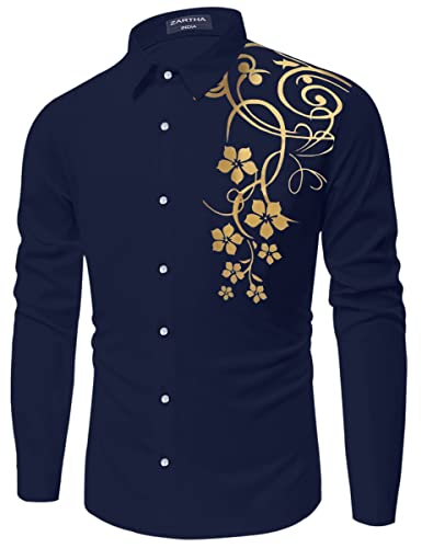 Zartha Men Solid Casual Cotton Shirt