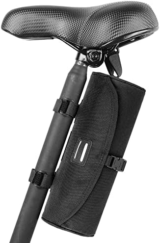 SainSpeed Bike Handlebar Bag,Water Resistant Large Bicycle Basket Bag, Bicycle Cycling 2L Storage Pouch Bag for Mountain Road MTB Bikes-Black