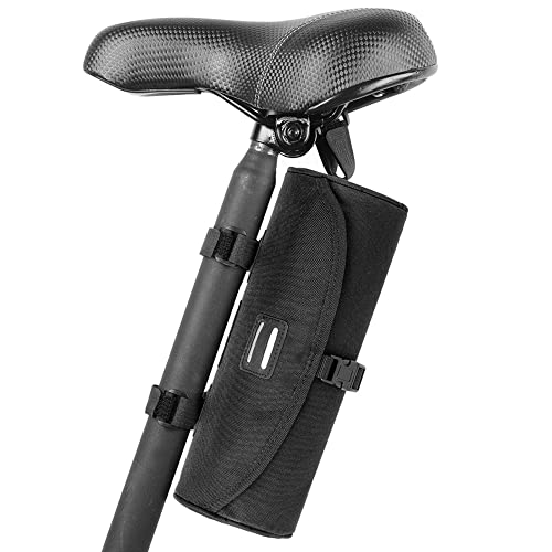 Sainspeed Bike Handlebar Bag,Water Resistant Large Bicycle Basket Bag, Bicycle Cycling 2L Storage Pouch Bag For Mountain Road Mtb Bikes-Black #TOP2