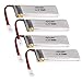 SeniorMar 4 STÜCKE 3,7 V 500 mAh Li-Po-Batterie RC Drone Quadcopter Aircraft UAV Ersatzteil