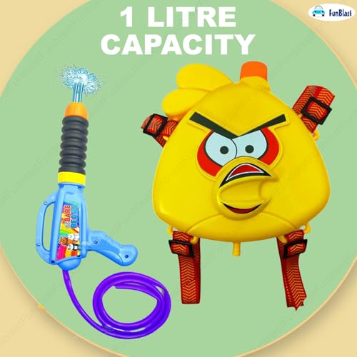 Image of FunBlast Holi Pichkari High Pressure Water Gun Toy for Kids with Tank Water, Pichkari for Kids, Holi Gun, Tank Capacity - 1 L, Made in India Pichkari Toys, Best Gift