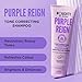 Noughty 97% Natural Purple Reign Tone Correcting Shampoo for Blonde, Grey or Silver Hair to Banish Brassy Tones with Blueberry and Blackcurrant, Sulfate Free Vegan Haircare 8.4fl.oz