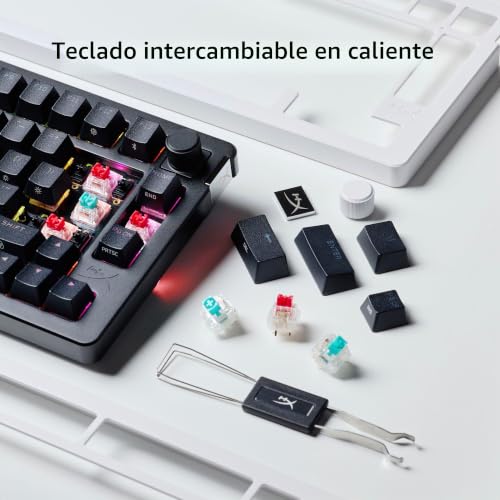 Teclado mecánico HyperX Alloy Rise 75 con batería de 80 horas y conexión Bluetooth 4