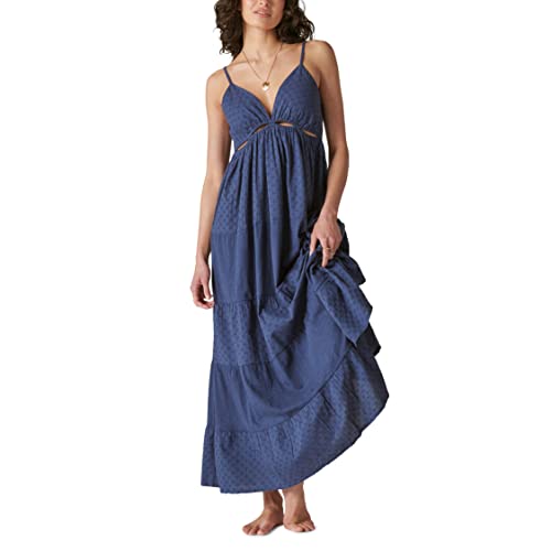 Image of Lucky Brand Women's Cutout Tiered Maxi Dress