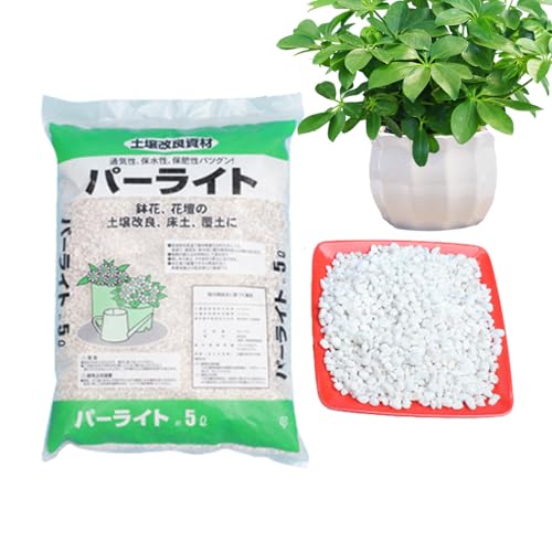 Perlite en vrac pour le jardinage | 5L Perlite de intérieure | Perllite léger et isolant | Additif du sol idéal pour l'hydroponie, l'aménagement paysager, le jardinage des conteneurs, l'aératio