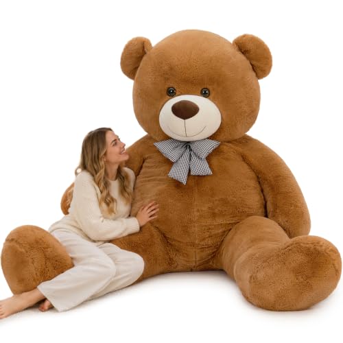 Image of MaoGoLan Giant Teddy Bear 7 Feet, Jumbo Plush Stuffed Animal, Dark Brown