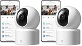 XIAOMI C201 Camara Vigilancia WiFi Interior, 1080P HD 360° Camara Vigilancia, Detección de Personas y Mascotas, Seguimiento Dinámico, Audio Bidireccional, Control Remoto, Compatible con Alexa y Google