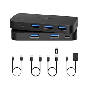 BENFEI USB 3.0/USB-C KVM Switch 2 Computer