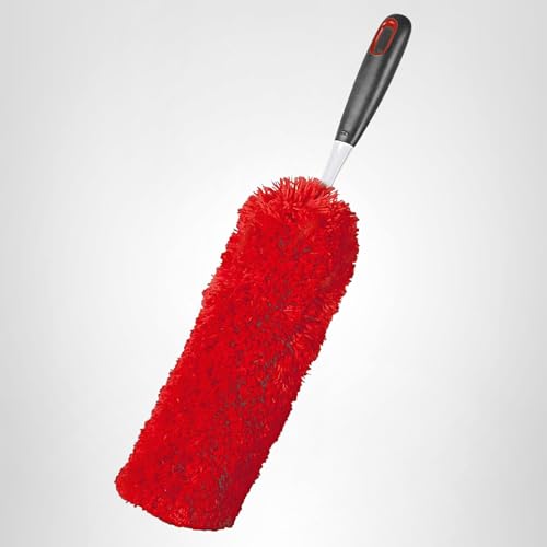 Miniatura 3 de Oxo Good Grips Plumero De Microfibra - Mopa Microfibra De Mano, Color Blanco Negro Rojo