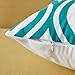 Top Finel 100% Durable Canvas Square Decorative Throw Pillows Cushion Covers Pillowcases for Sofa,Set of 6,18×18 Inch-Turquoise