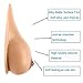 UYBAG Silicone Breast Forms Lifelike 1 Pair Fake Breasts Water Drop Shape False Boobs for Crossdresser Cosplay Transgender Mastectomy Breast Enhancer,EE~Cup（1600g/pair）