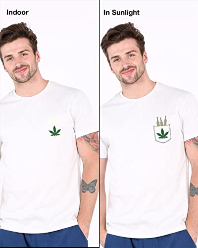 Image of Bewakoof Men's Printed 100% Cotton T-Shirt - Regular Fit, Round Neck, Half Sleeves