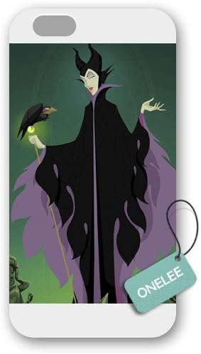 Onelee - Customized Disney Sleeping Beauty Maleficent iPhone 6 Plus 5.5 Hard Plastic case cover - White 09