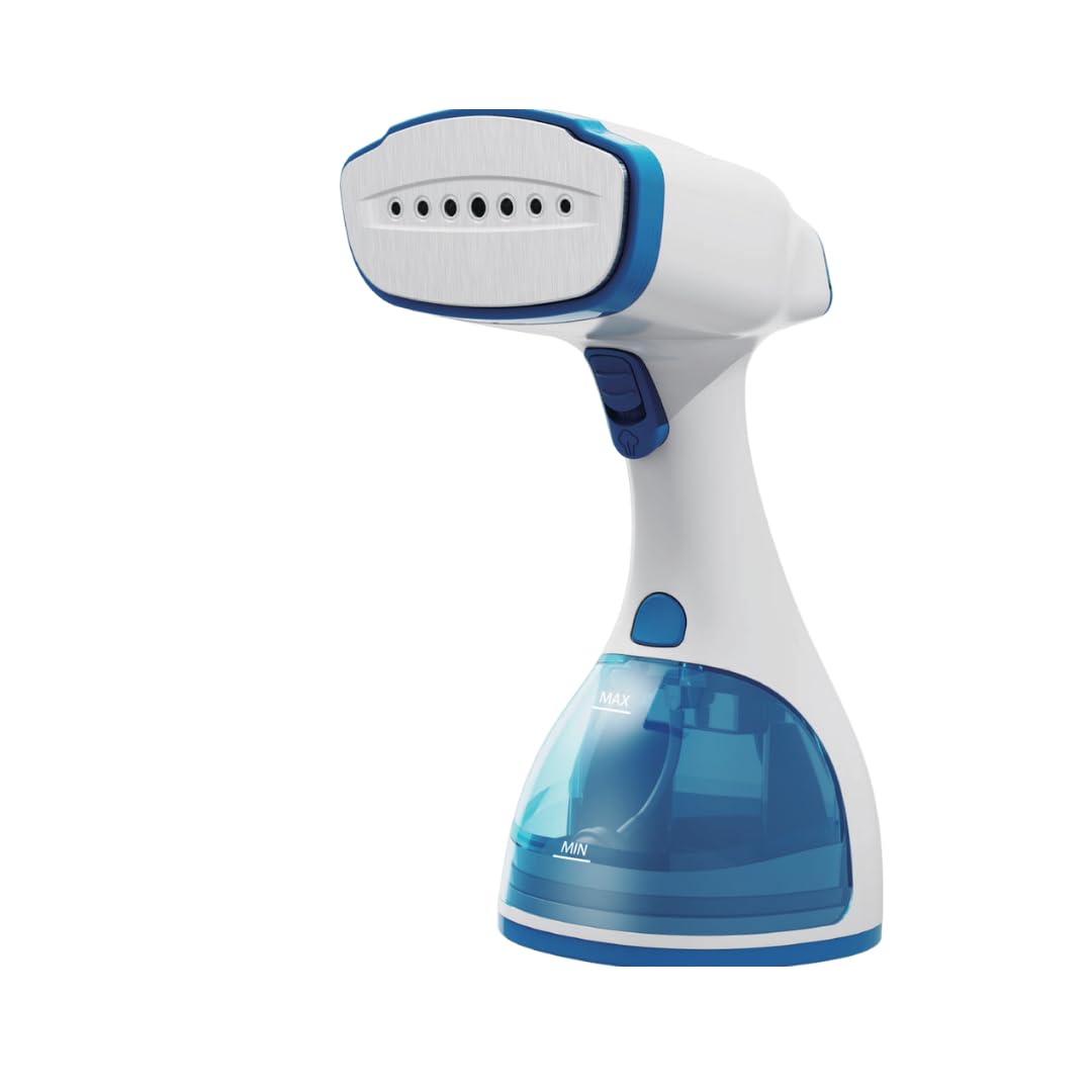 MISK Steamer for Clothes,1500W Handheld Garment Steamer, 35 g/min High Steam Burst, Fast Heat-Up 15s, 300ml Tank, White and Blue, Vertical & Horizontal Steam Iron For Clothes and Fabrics-image-34