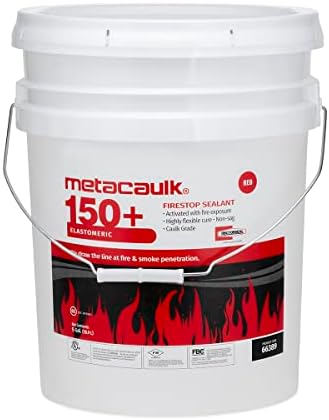 RectorSeal Metacaulk 150+ 66389 Firestop Sealant, Easy Application, Firestop, 5 Gal.