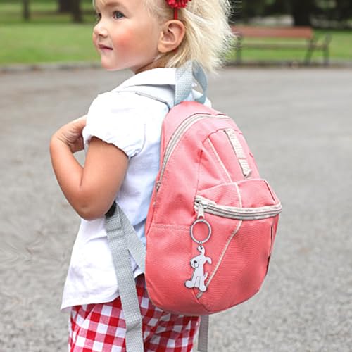 2 Stück Niedliche Hunde-Rucksack-Anhänger, Metall-Tier-Schlüsselanhänger Und Cartoon-Schlüsselanhänger Für Hundeliebhaber (Silber)
