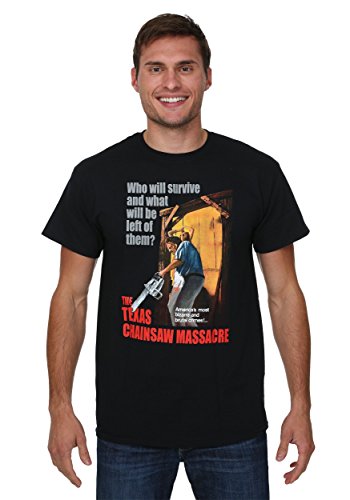 Impact Merchandising Men's Texas Chainsaw Massacre - Bizarre & Brutal Crimes!, Black, XX-Large
