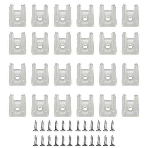 Image of 120pcs LED Strip Light Clips Neon Mounting Clips 10 /13 /16MM Size Make The Neon Signs Flexible Light Strip Fixing Card (A.10MM /0.39INCH)