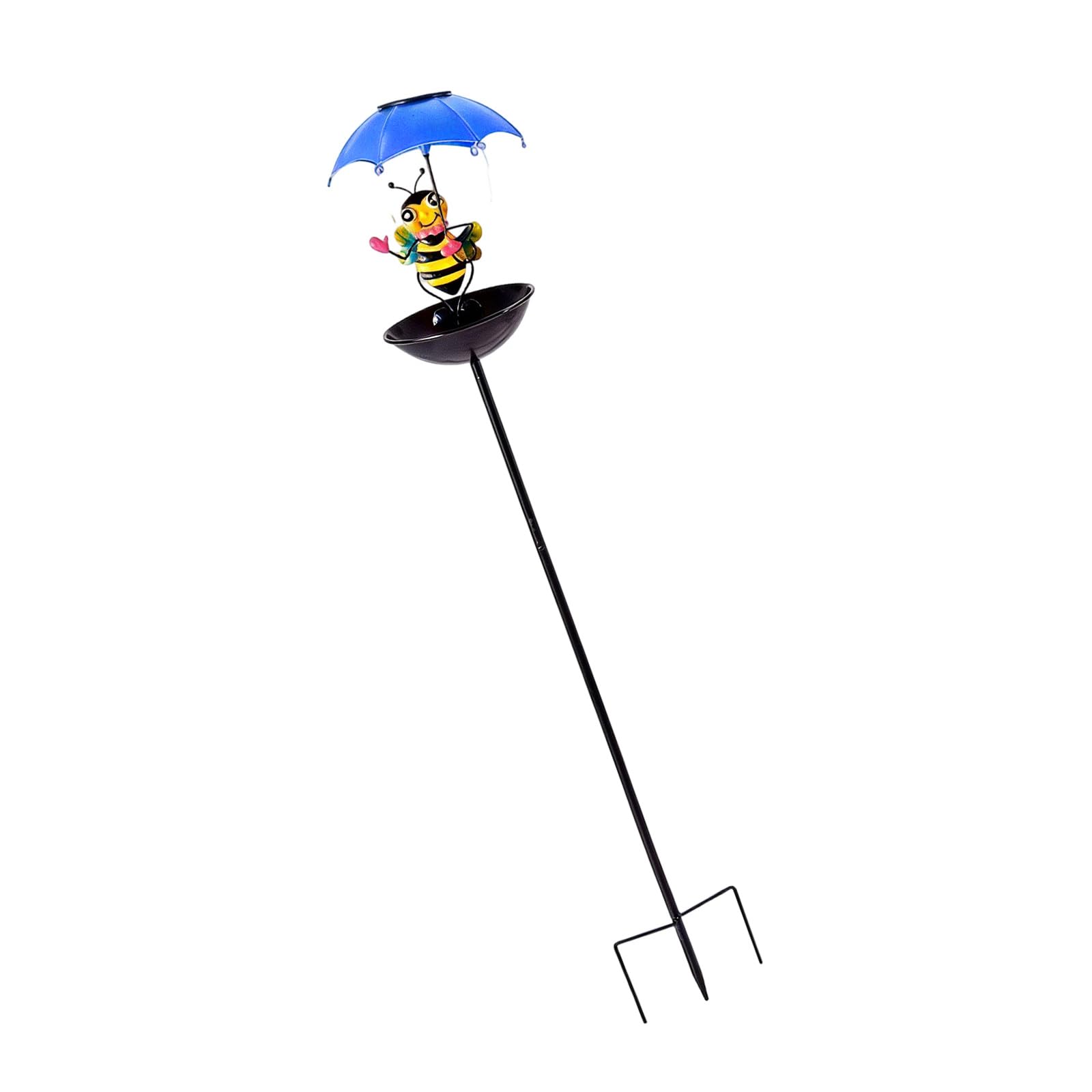 YWLUUOO Solar Hummingbirds Feeders and Frogs Figurine Light with Umbrellas for Garden Paths Decoration Automatic Solars Light