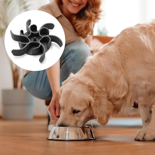 YSTrillion Hundenapf Slow Feeder,Anti Schling Einsatz für Napf Silikon,Slow Feeder Hundenapf Einfügung für Hunde Katzen Zubehör Entlastet die Verdauung Überessen
