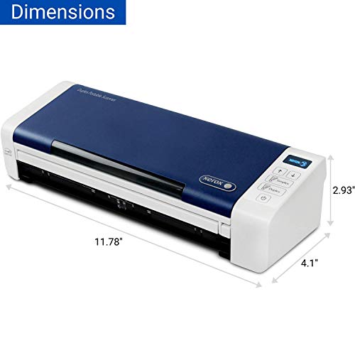 Xerox Duplex Portable Document Scanner, Xerox Duplex Portable Scanner, Blue & White (Renewed) #TOP2
