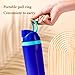 DUTHINGS - DUTHINGS Insulated Stainless Steel Water Bottle with Straw, 24 oz – Leakproof, BPA-Free Reusable Sports & Travel Bottle with Replacement Straw and Cleaning Brush (Blue)