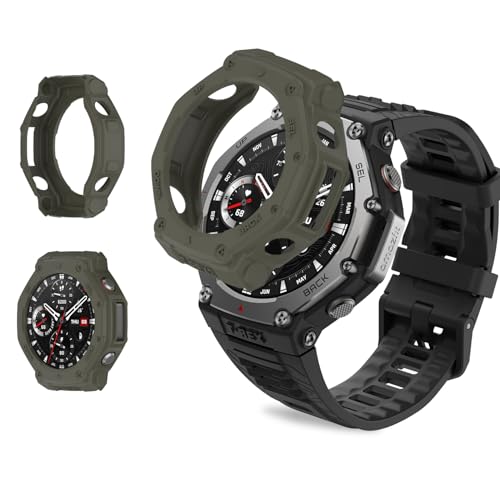 For Amazfit T-Rex 3 48mm p P[X Jo[yKONXISAzX}[gEHb` P[X ی Jo[ VRf y ^ ȒP C菝h~ Ռz [d\iWOO[j