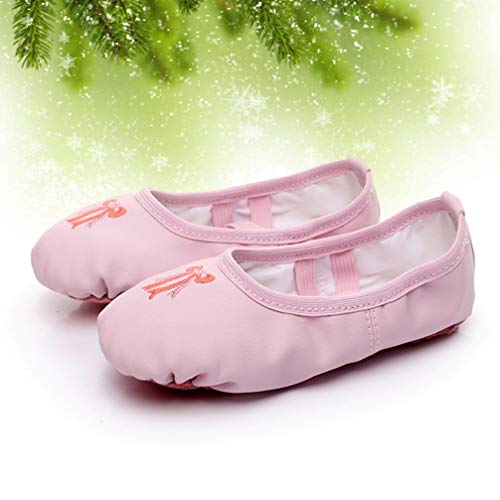 Artibetter Sapatos de balé com sola macia, sapatilha de balé para dança e prática de dança sapatos e