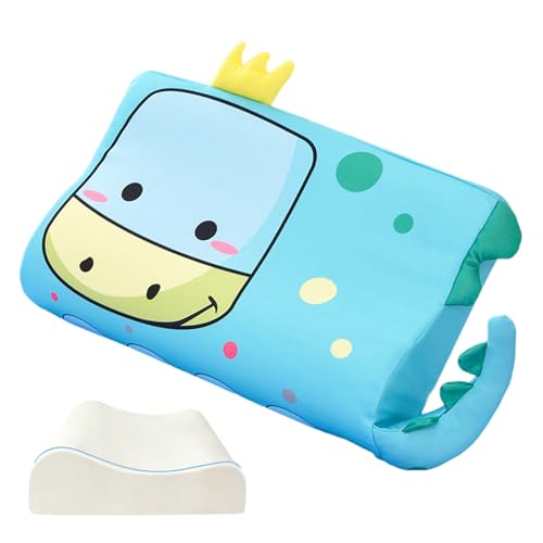 SOULAGRY - SOULAGRY Toddler Bed Pillow,Toddler Breathable Pillow - Ergonomic Skin-Friendly Cushion with Cute Animal Pattern for Boy Girl Home Nursery Sofa Travel - -9%