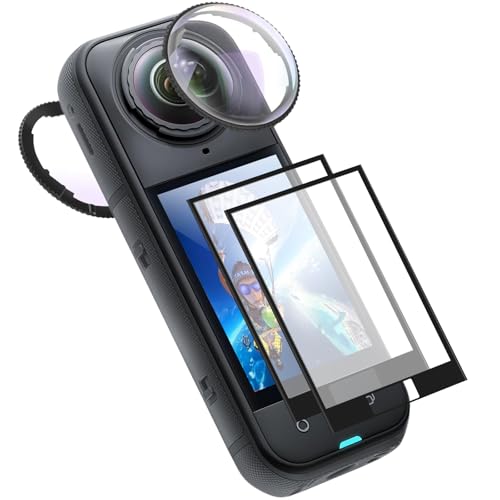 Verre optique compatible Insta360 X5 et protections d'objectif haute transparence