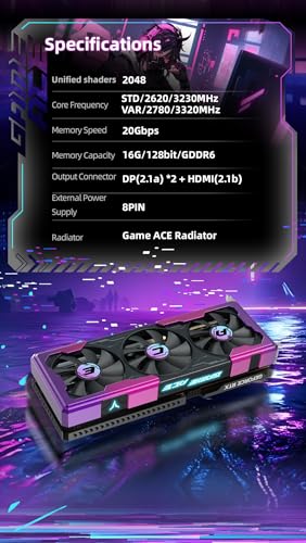 Image of Yeston Game Ace Radeon RX 9060 XT 16GB GDDR6 128bit Video Cards Desktop Computer PC Video Graphics Card