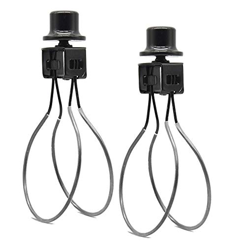 Lamp Shade Light Bulb Clip Adapter,Lamp Shade Holder Includes Finial and Lampshade Levellers to Keep Lamp Shade in Place,Clip on Lampshade Adapter,Black Color