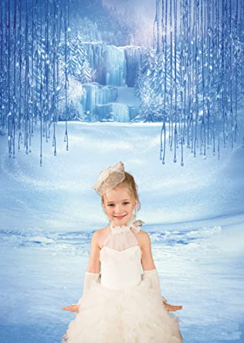 Lywygg 5X7Ft Winter Backdrop Ice And Snow White World Photography Backdrops Background Christmas Winter Frozen Snow Ice Crystal Pendant World Backdrops For Children Photo Studio Props Backdrop Cp-13 #TOP4