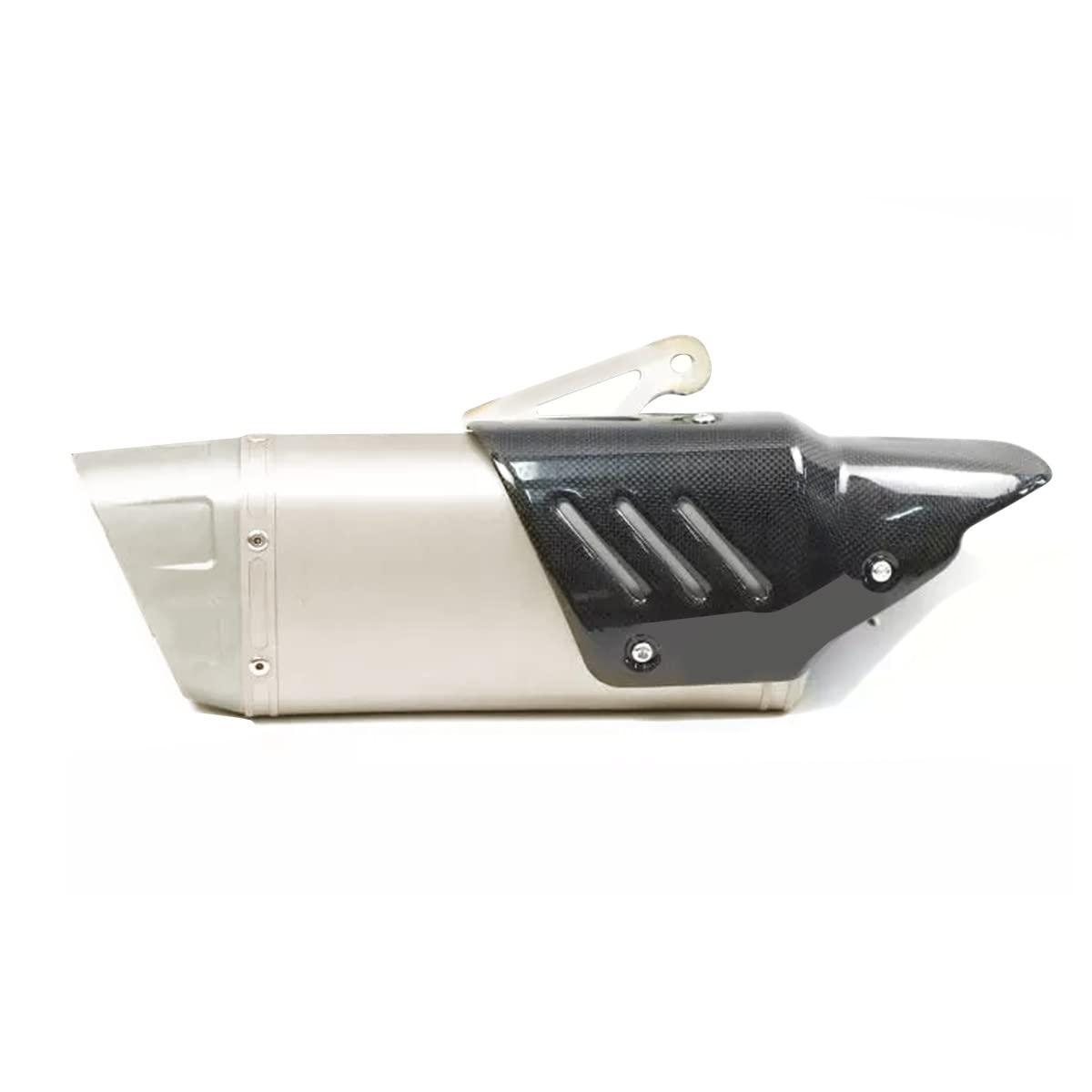 Tubo de Escape Moto Silenciador M-RR Acero Inoxidable Zaddox Titanio