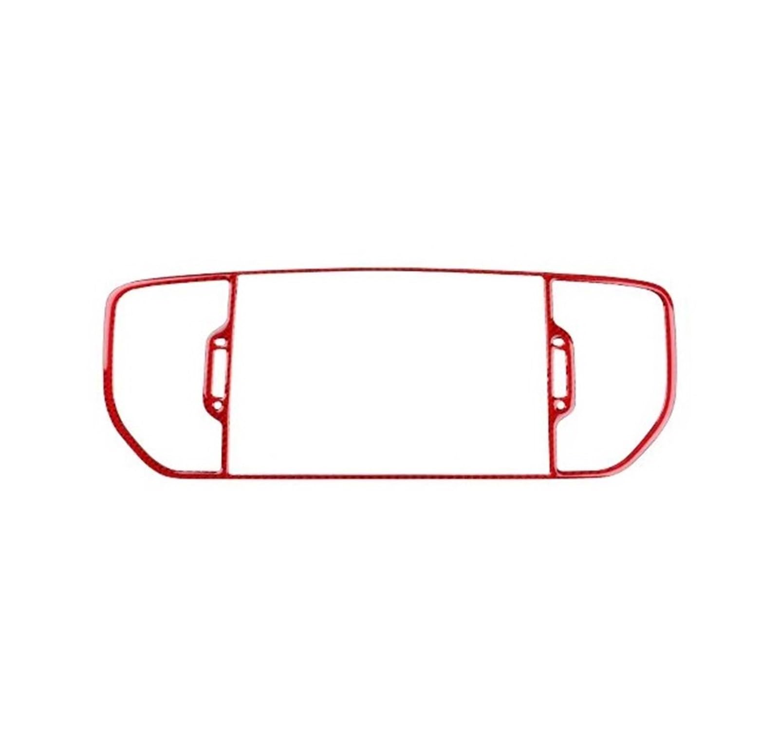 Trim Sticker Accessories Car Sticker LHD RHD Central Center AC Outlet Interior Trim for Kia for Sportage 2017 2018 2019 Car Interior Decoration(Red Carbon)