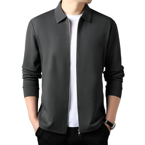Chaqueta de entretiempo para hombre cazadora Moleskin resistente con cremallera