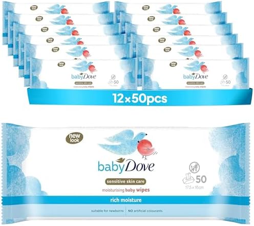 Baby Dove Sensitive Skin Care Baby Wipes, Rich Moisture - Soft Cl...
