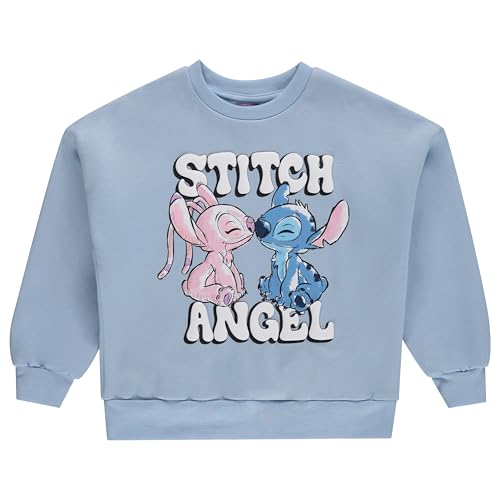 Disney Girls Lilo and Stitch Fashion Sweatshirt Collegiate Athletic Crewneck Sweatshirt - Lilo and Stitch Sweatshirt