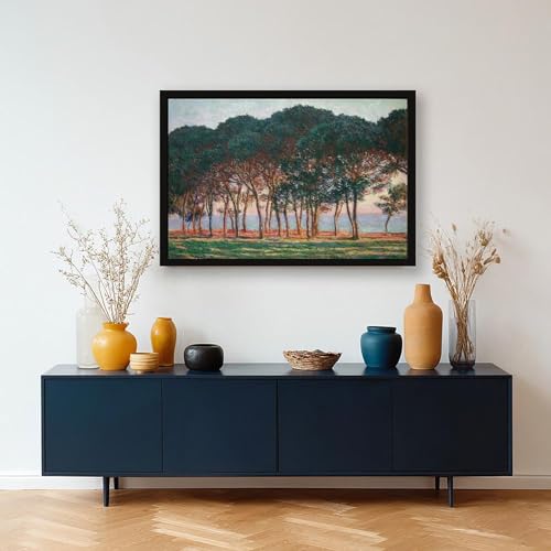 Impression sur toile Monet Under The Pine Trees décoration murale bureau 50x76 - 5