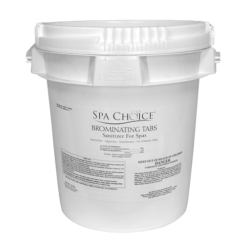 SpaChoice 10-Pounds Premium Brominating Tabs Sanitizer for Spas, Bromine Tablets for Spa Hot Tub, Made in USA