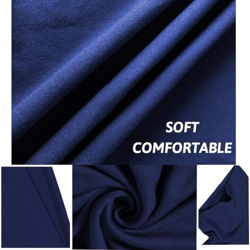 TOPONSKY Women's Casual Plain Simple Loose Flowy Short-Sleeve T-Shirt Dress4