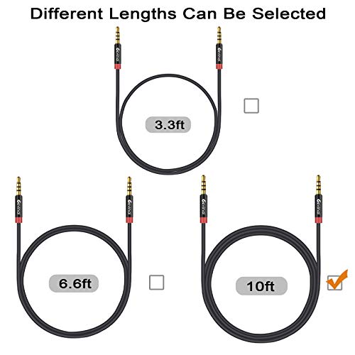 Cable auxiliar de 4 polos para micrófono y auriculares en coche o videollamadas desde el sofá 2